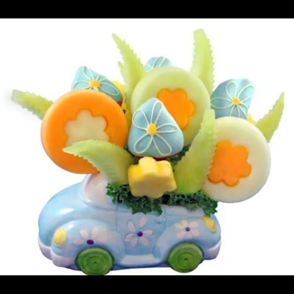 VW ceramic planters. Two with order blue pink, new inbox, hippie love, peace.‎ - Picture 2 of 5